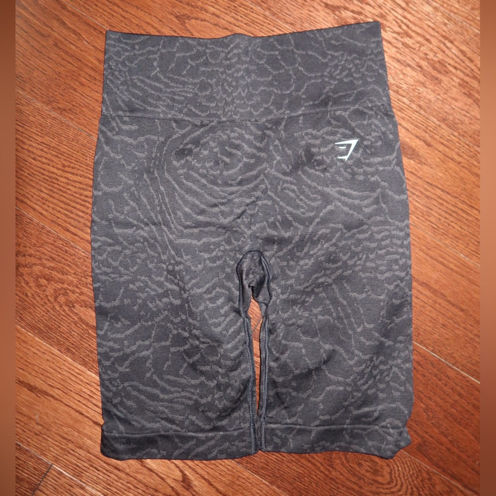 Gymshark Women’s Black Patterned Bike Shorts